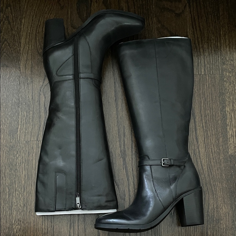 Easy Spirit Black Heeled Boots
